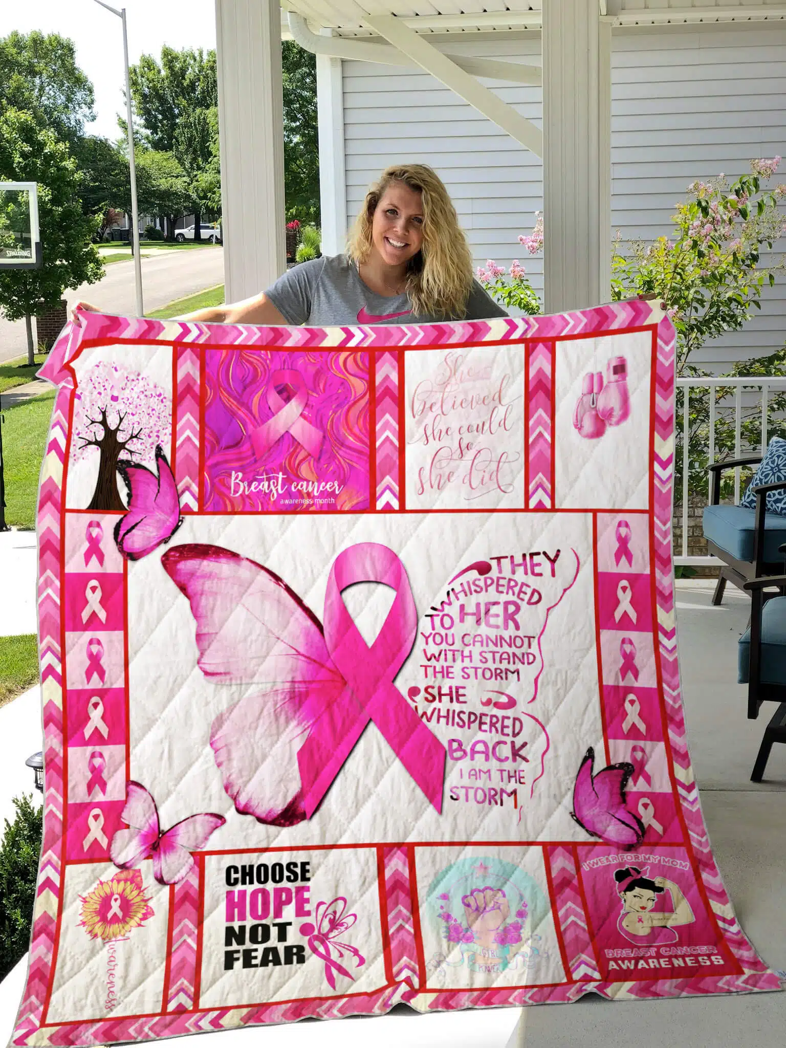 Breast Cancer Blanket 1 Breast Cancer Blanket