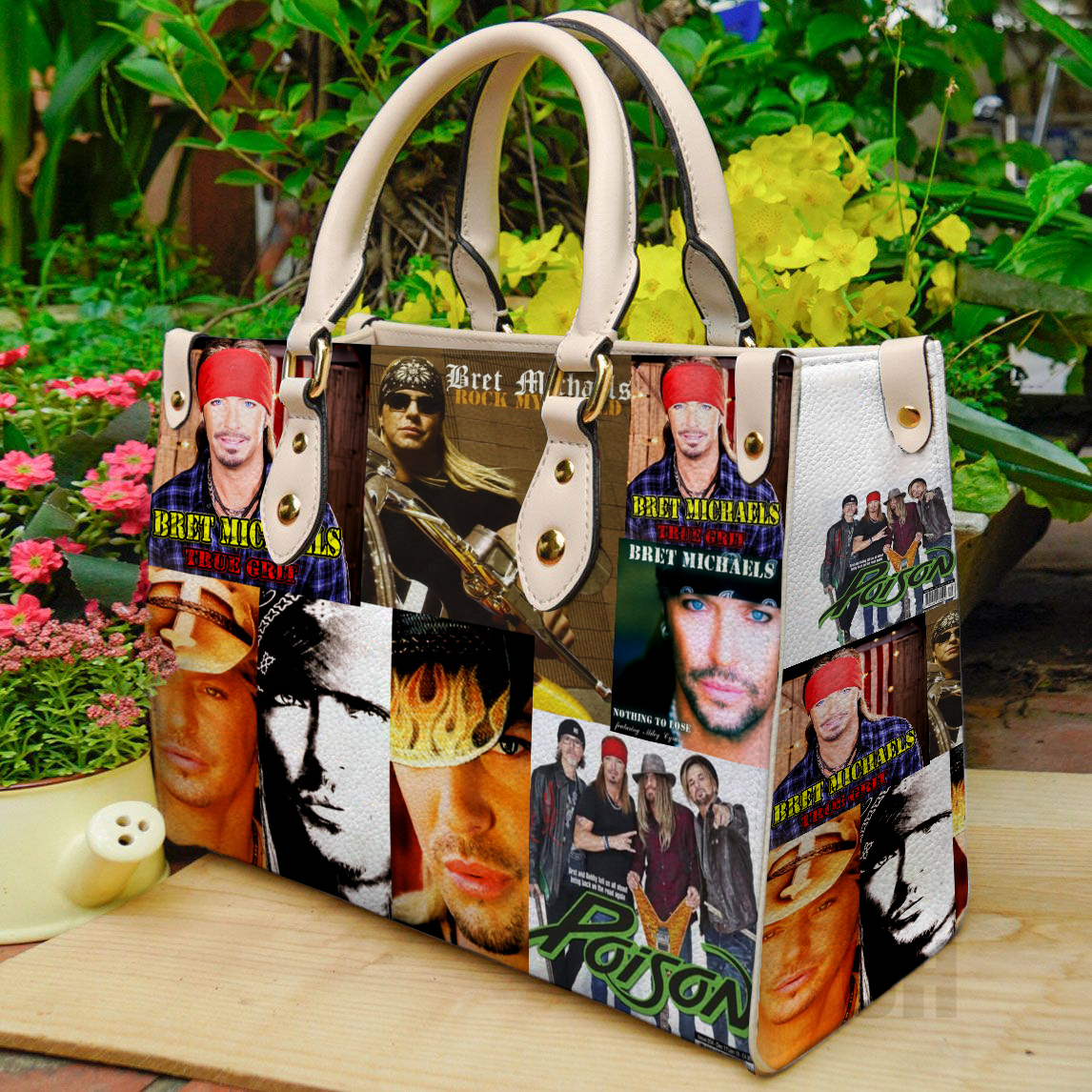 Bret Michaels A00 Leather Handbag 1 Bret Michaels A00 Leather Handbag