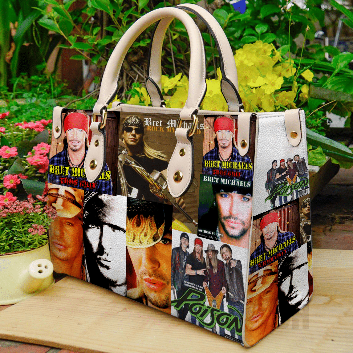 Bret Michaels Leather Handbag 1 Bret Michaels Leather Handbag