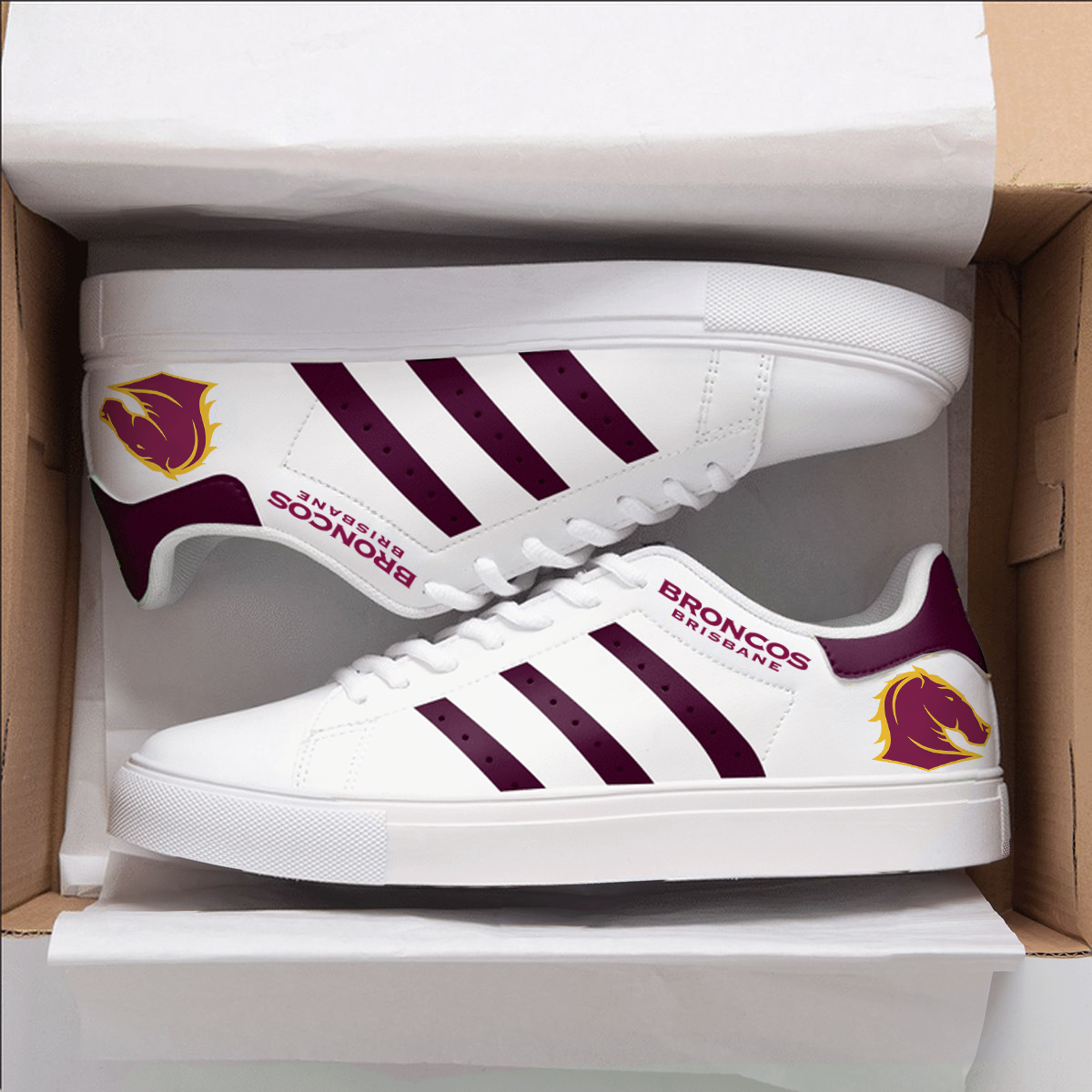 Brisbane Broncos Stan Smith Shoes 1 Brisbane Broncos Stan Smith Shoes