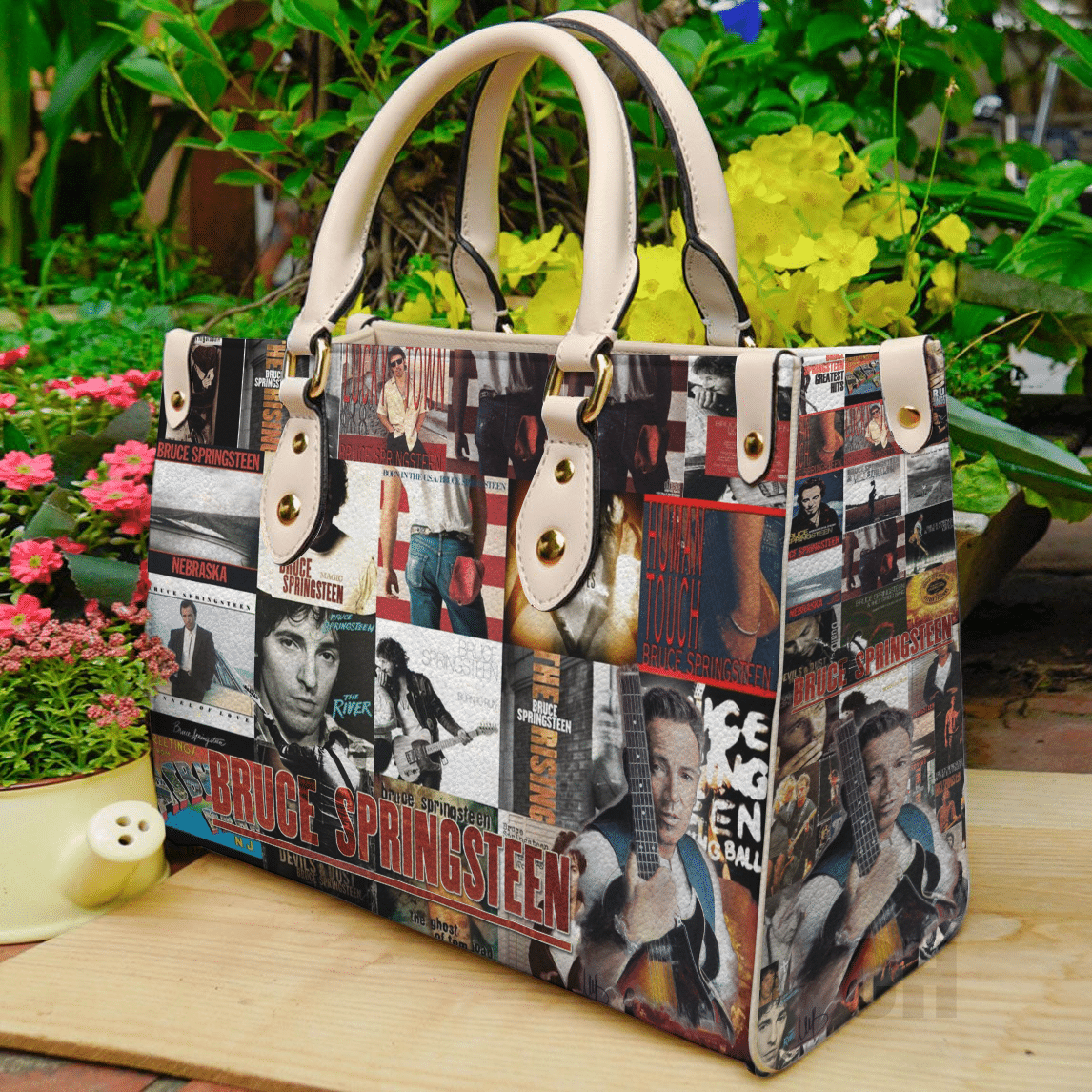 Bruce Springsteen Love Leather Handbag 1 Bruce Springsteen Love Leather Handbag
