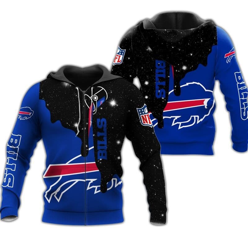 Buffalo Bills 1 Hoodie Zip Hoodie 3D 1 Buffalo Bills 1 Hoodie Zip Hoodie 3D