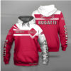 Bugatti Hoodie Zip Hoodie 3D