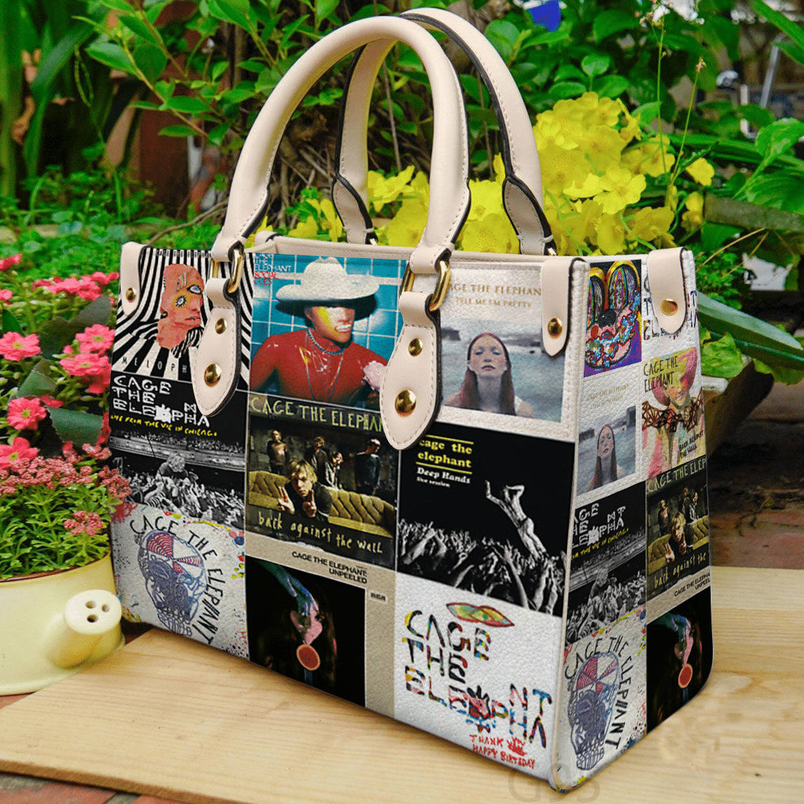 Cage The Elephant Leather Handbag 1 Cage The Elephant Leather Handbag