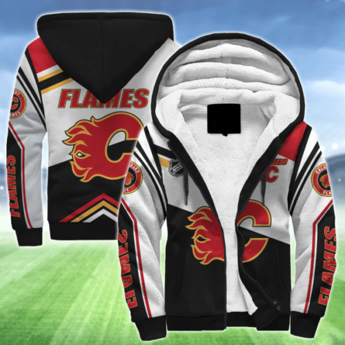Calgary Flames 0A Fleece Jacket 1 Calgary Flames 0A Fleece Jacket