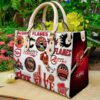 Calgary Flames Leather Handbag