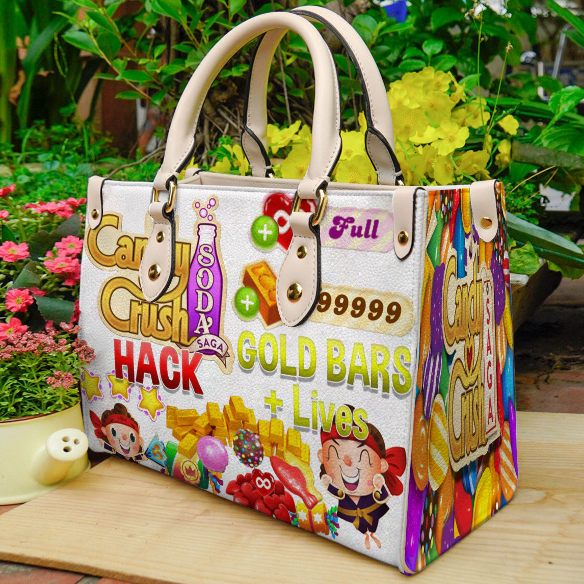 Candy Crush Saga Leather Handbag 1 Candy Crush Saga Leather Handbag