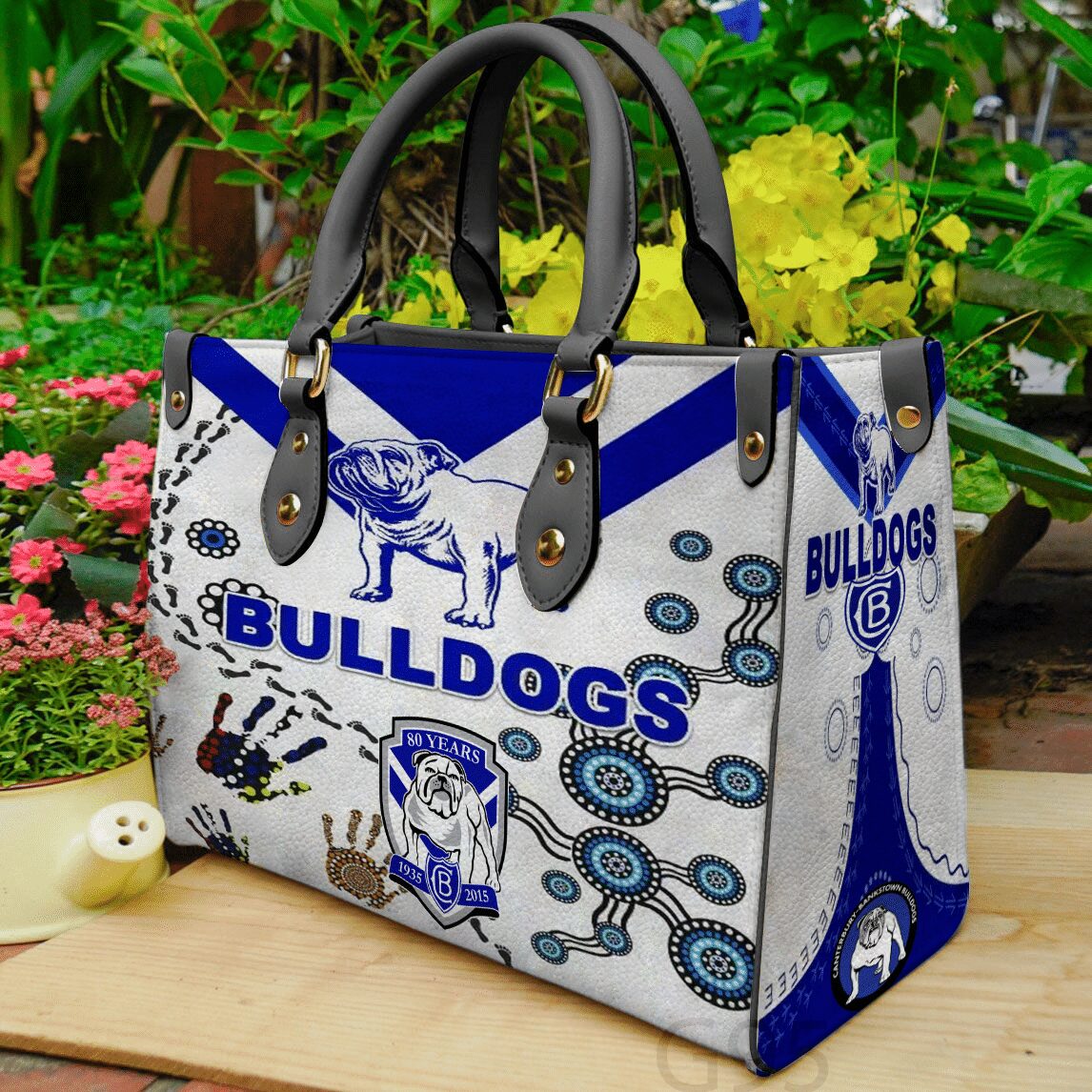 Canterbury Bankstown Bulldogs Leather Handbag 1 Canterbury Bankstown Bulldogs Leather Handbag