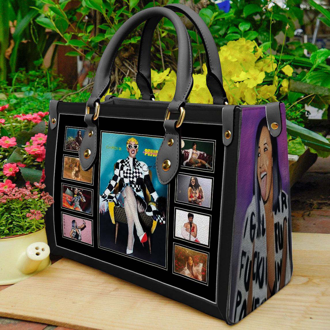 Cardi B Leather Handbag 1 Cardi B Leather Handbag