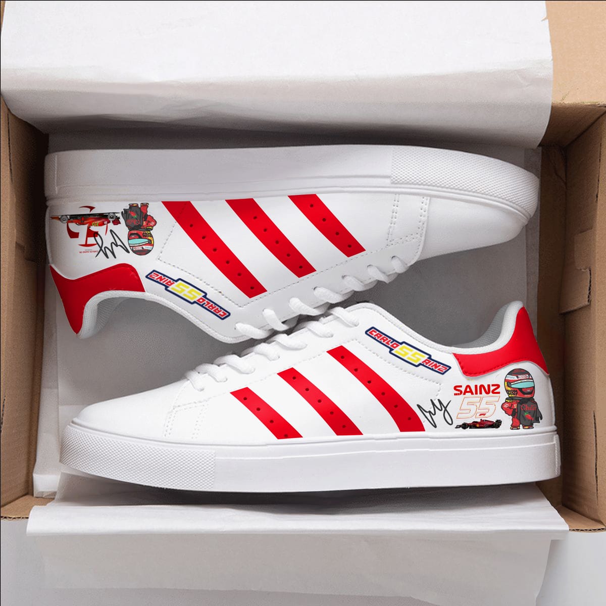 Carlos Sainz Jr. Stan Smith Shoes 1 Carlos Sainz Jr. Stan Smith Shoes
