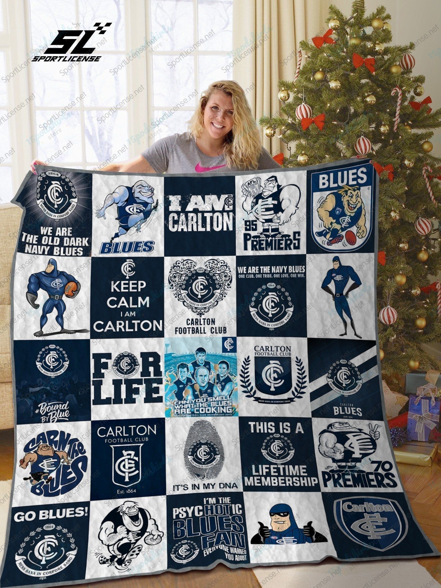 Carlton Football Blanket 1 Carlton Football Blanket