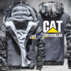 Caterpillar White Fleece Jacket