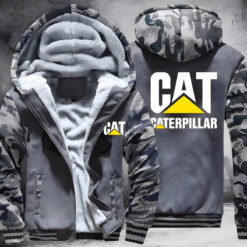 Caterpillar White Fleece Jacket