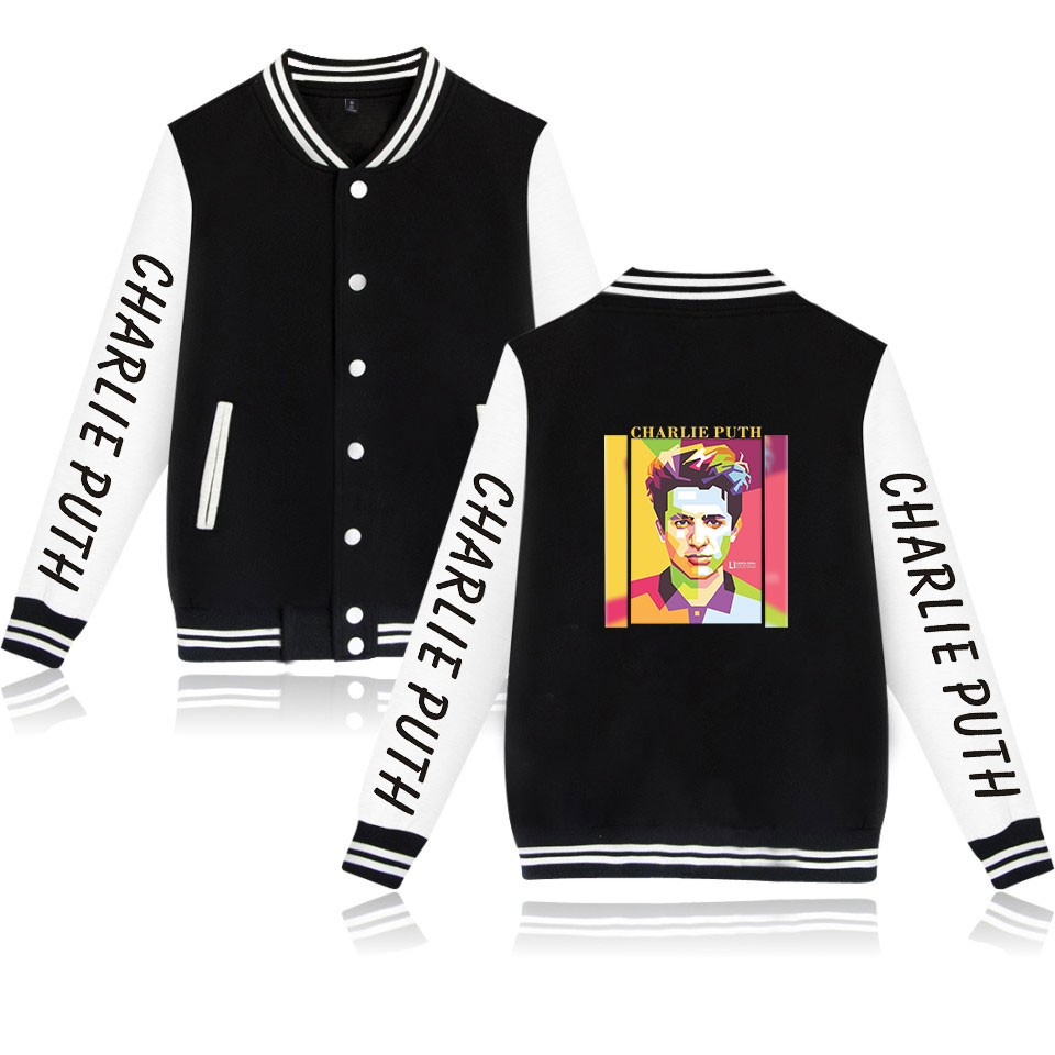 Charlie Puth Baseball Jacket 1 Charlie Puth Baseball Jacket