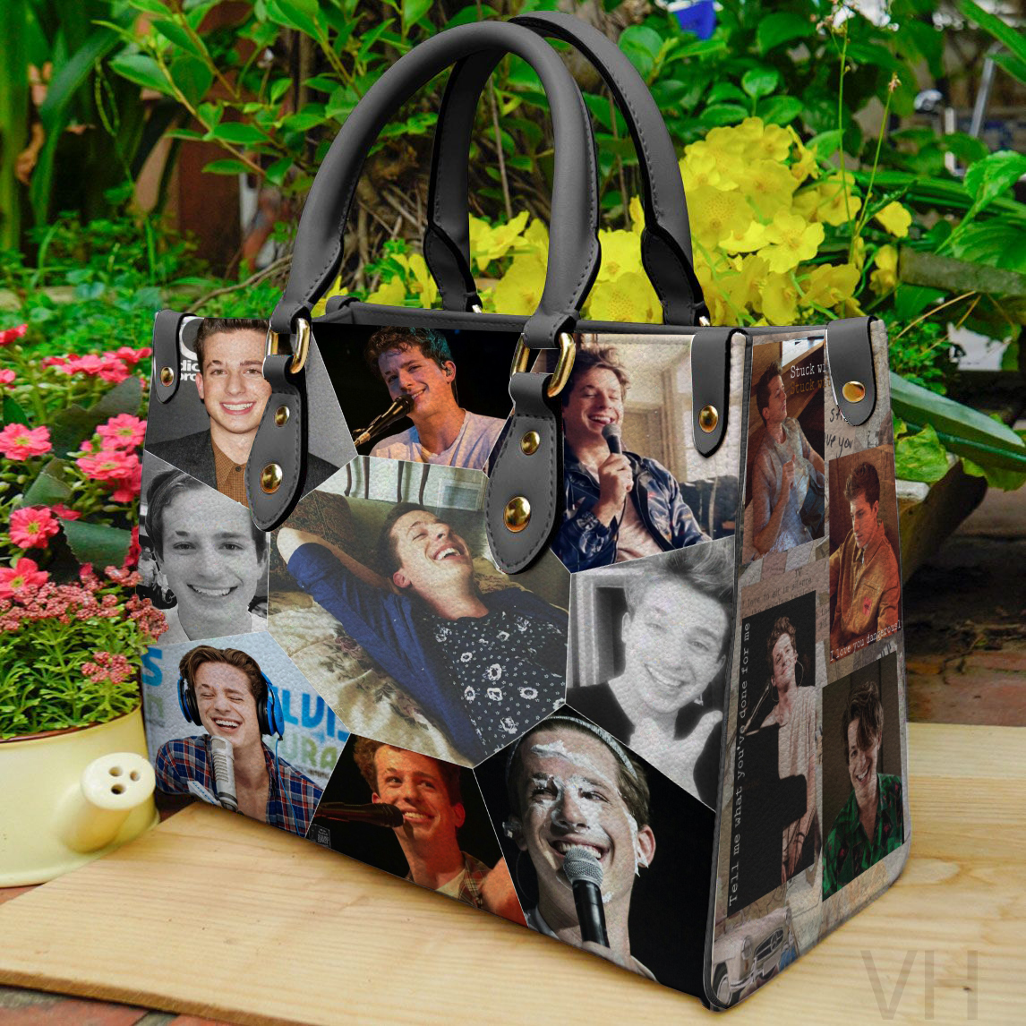 Charlie Puth Leather Handbag 1 Charlie Puth Leather Handbag