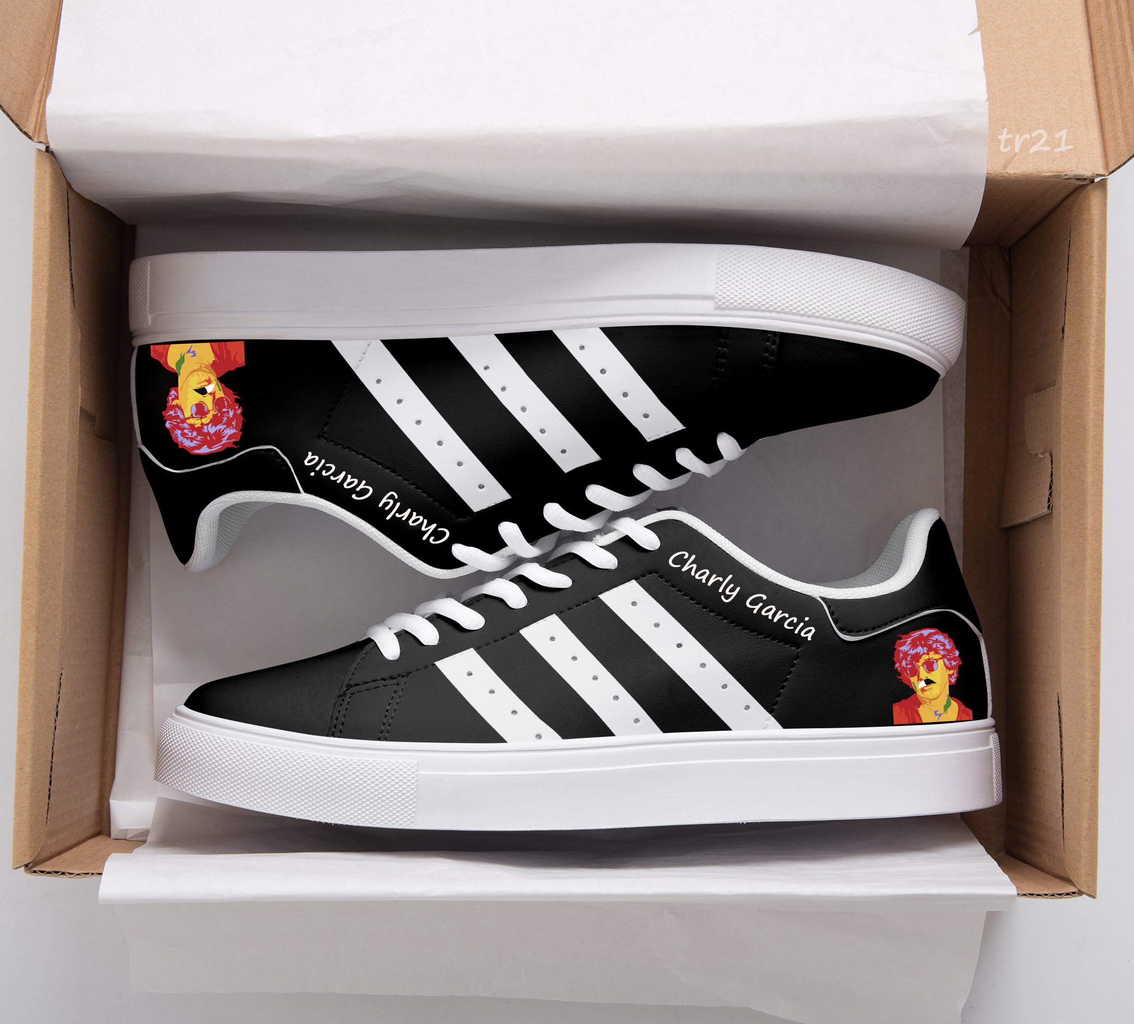 Charly Garcia Black Stan Smith Shoes 1 Charly Garcia Black Stan Smith Shoes