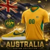 Australia Custom Name Soccer Jersey Shirt and Air Shoes