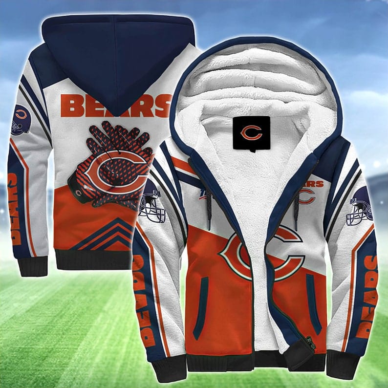 Chicago Bears 1I Fleece Jacket 1 Chicago Bears 1I Fleece Jacket