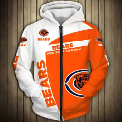 Chicago Bears Hoodie Zip Hoodie 3D