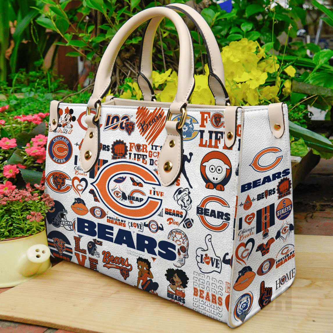 Chicago Bears Lover Leather Handbag 1 Chicago Bears Lover Leather Handbag