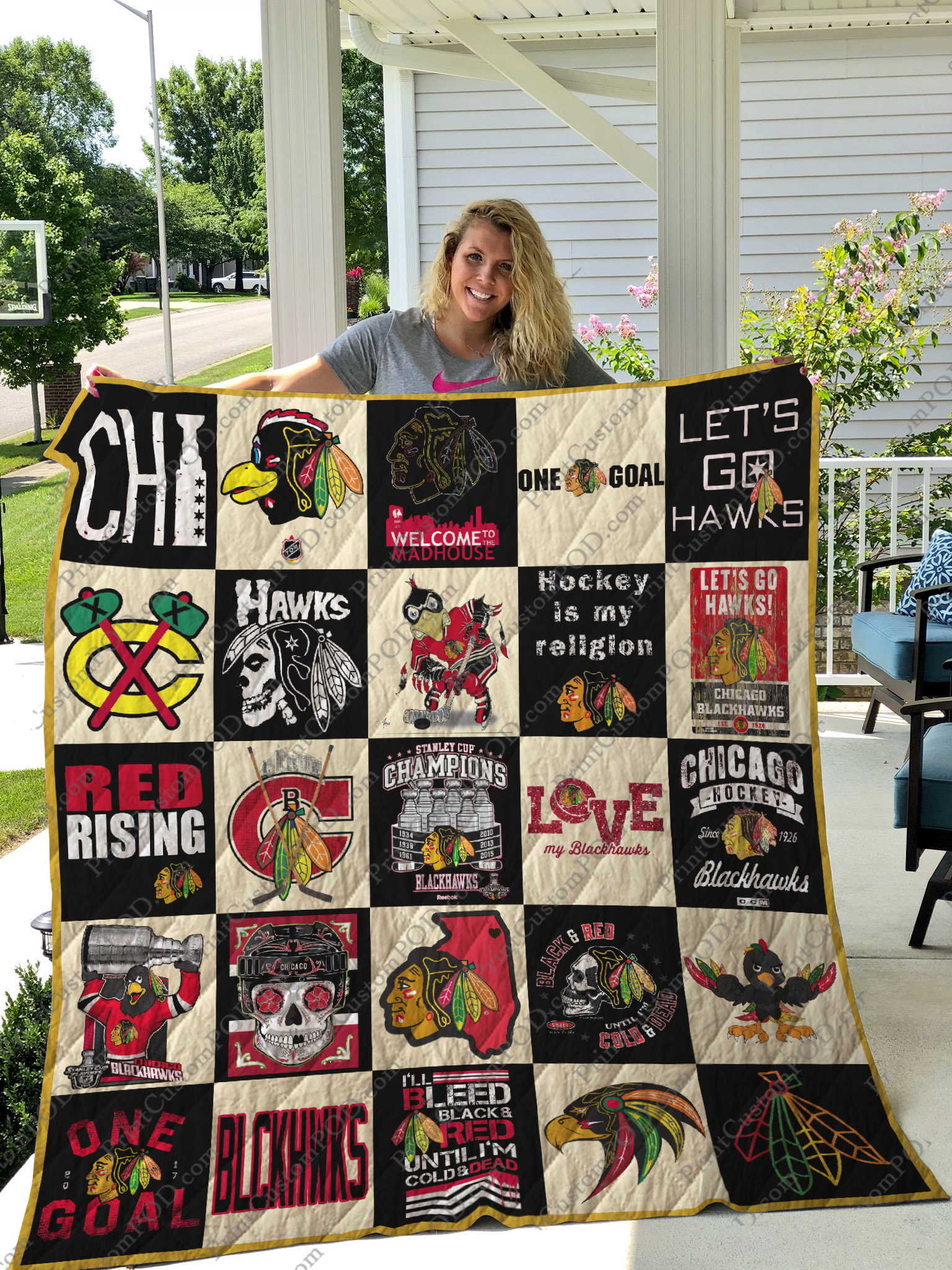 Chicago Blackhawks Blanket 1 Chicago Blackhawks Blanket