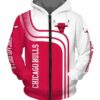 Chicago Bulls Hoodie Zip Hoodie 3D