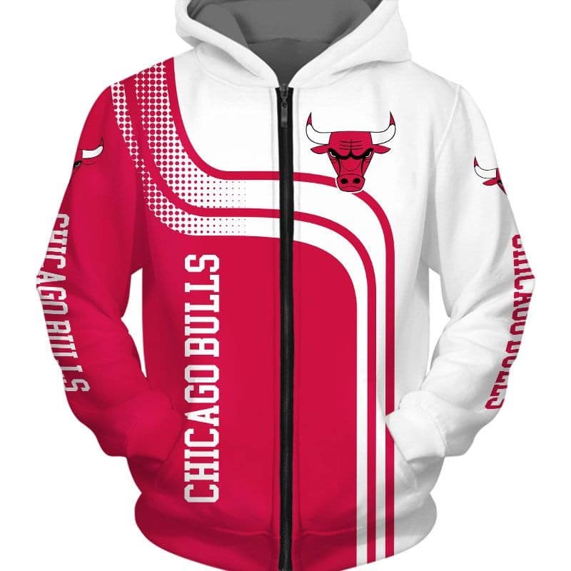 Chicago Bulls Hoodie Zip Hoodie 3D 1 Chicago Bulls Hoodie Zip Hoodie 3D