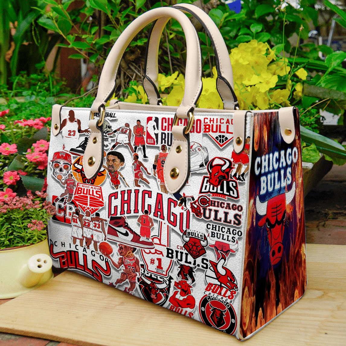 Chicago Bulls Leather Handbag 1 Chicago Bulls Leather Handbag