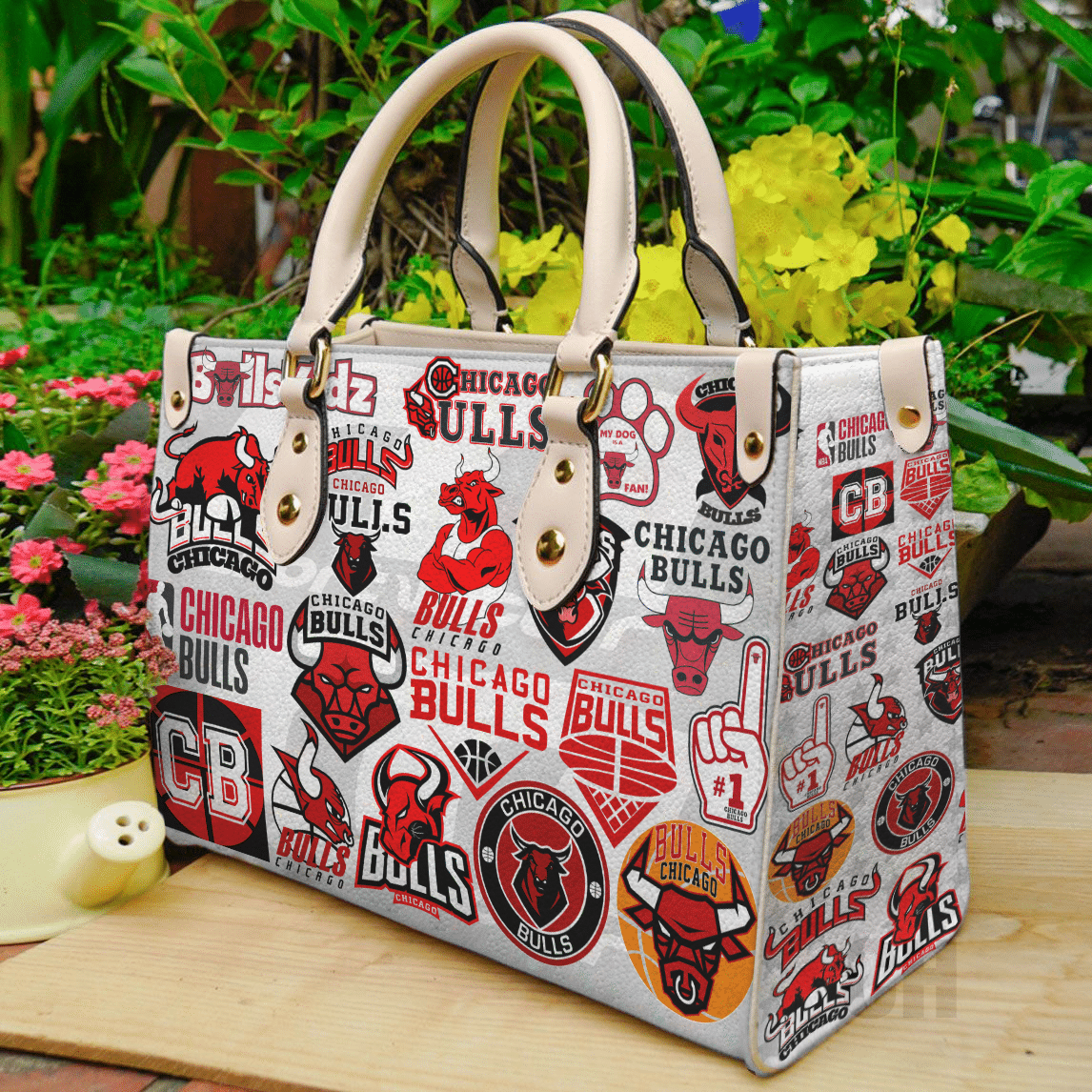 Chicago Bulls Leather Handbag 1 Chicago Bulls Leather Handbag