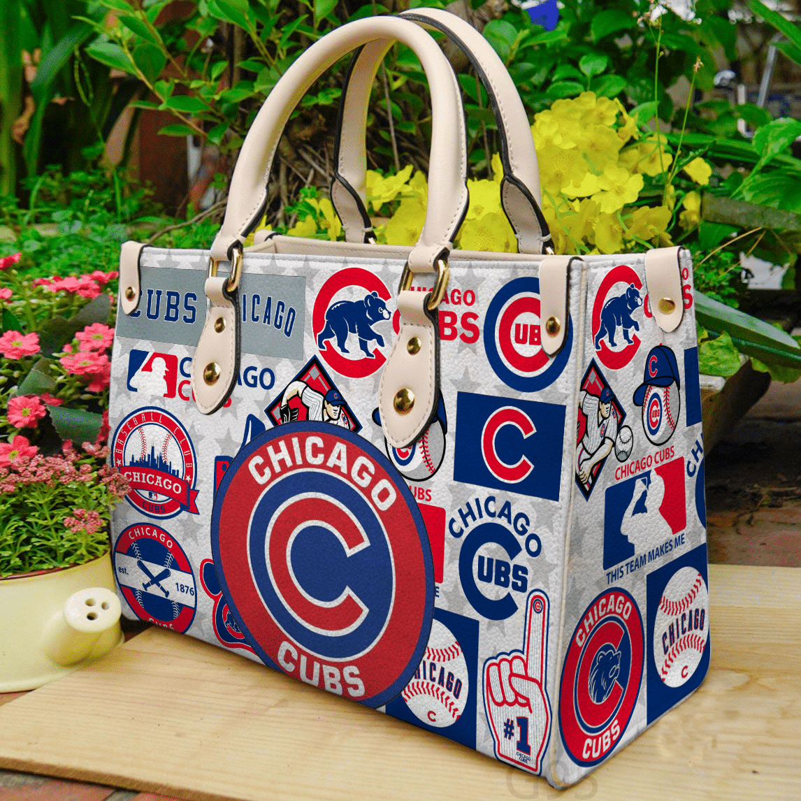 Chicago Cubs I0 Leather Handbag 1 Chicago Cubs I0 Leather Handbag