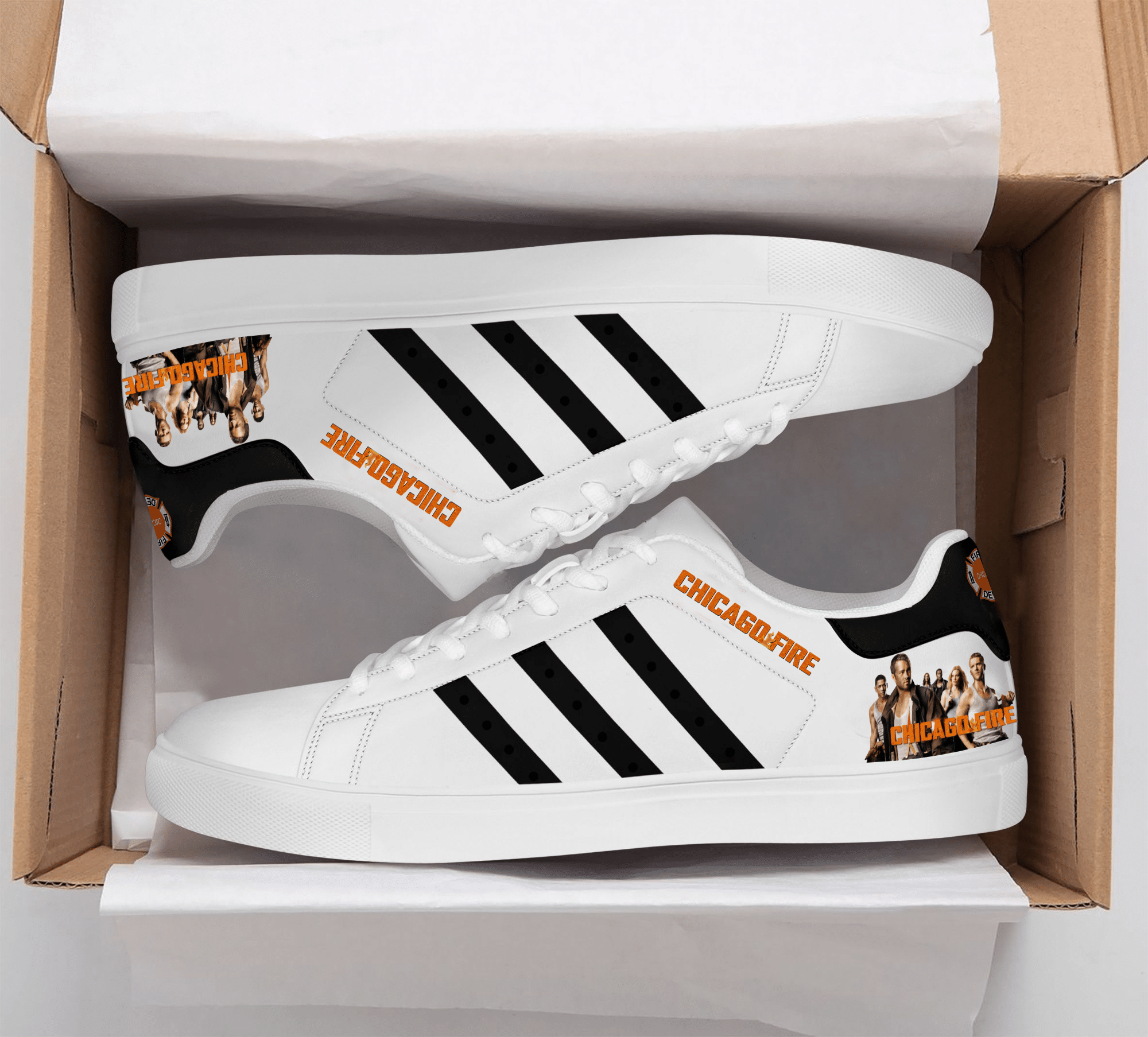 Chicago Fire Stan Smith Shoes 1 Chicago Fire Stan Smith Shoes