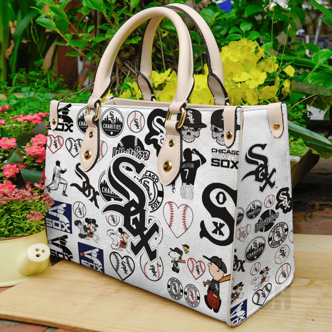 Chicago White Sox Leather Handbag 1 Chicago White Sox Leather Handbag