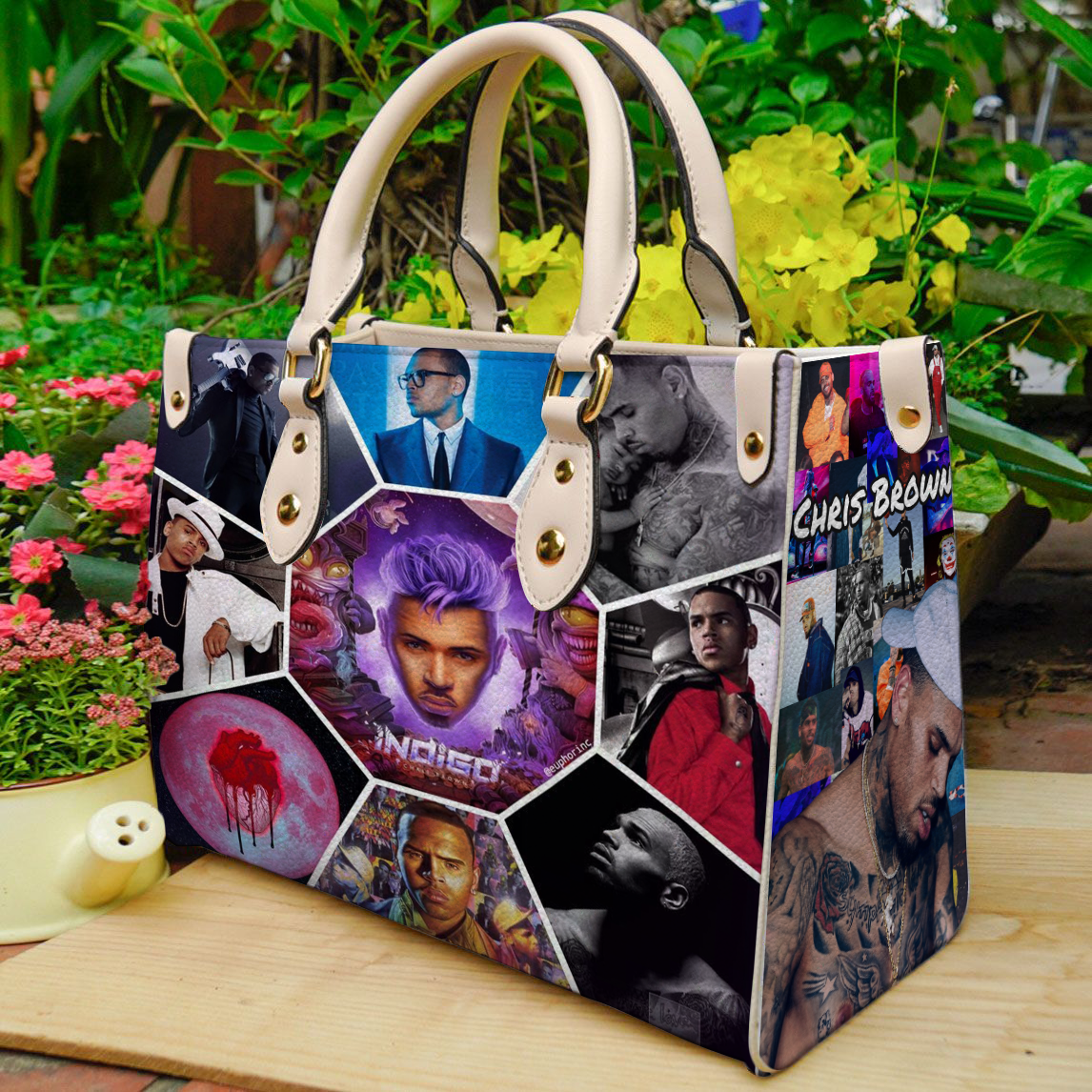 Chris Brown Leather Handbag 1 Chris Brown Leather Handbag