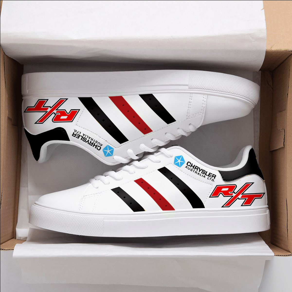 Chrysler R/t Red Stan Smith Shoes 1 Chrysler R/t Red Stan Smith Shoes