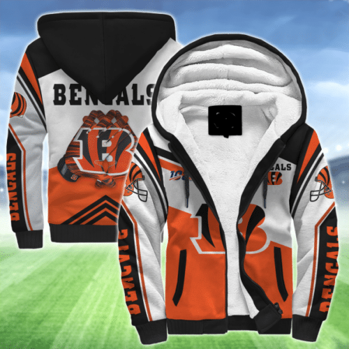 Cincinnati Bengals 01A Fleece Jacket 1 Cincinnati Bengals 01A Fleece Jacket