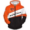 Cincinnati Bengals 1 Hoodie Zip Hoodie 3D