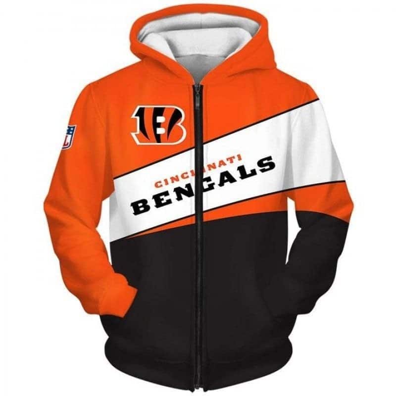 Cincinnati Bengals 1 Hoodie Zip Hoodie 3D 1 Cincinnati Bengals 1 Hoodie Zip Hoodie 3D