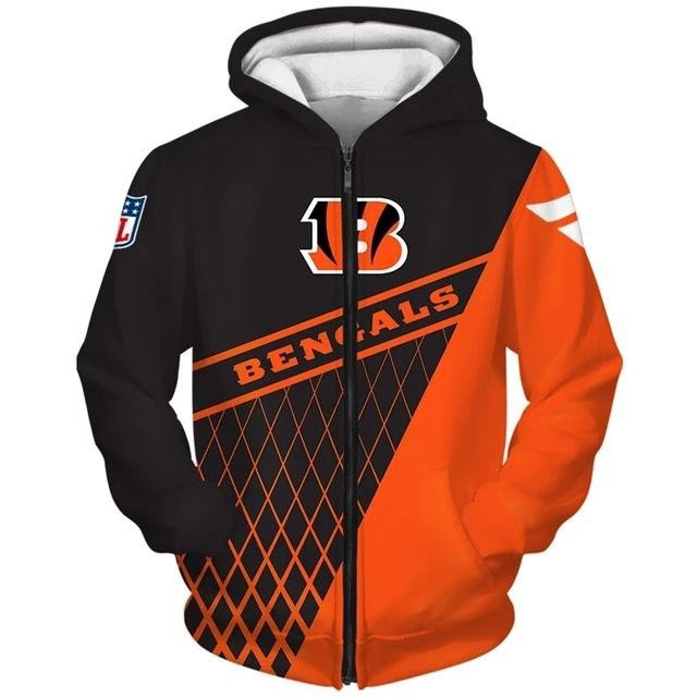 Cincinnati Bengals 5 Hoodie Zip Hoodie 3D 1 Cincinnati Bengals 5 Hoodie Zip Hoodie 3D