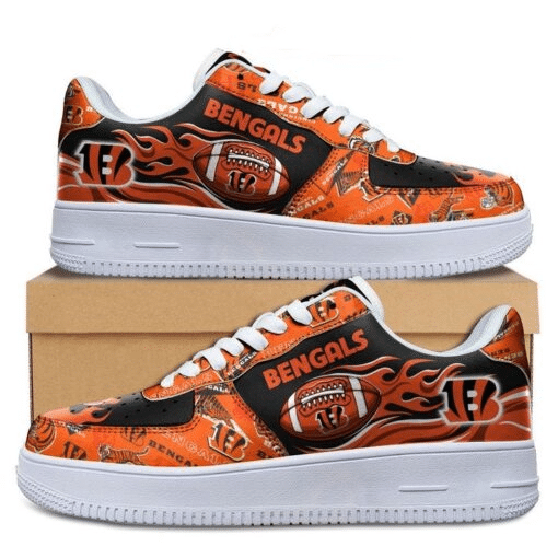 Cincinnati Bengals Air Force Shoes 1 Cincinnati Bengals Air Force Shoes