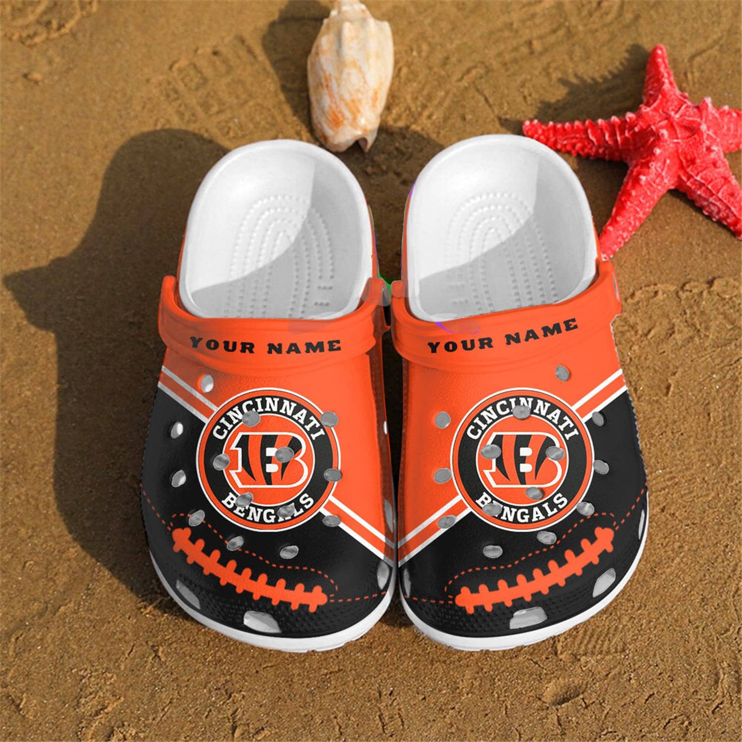 Cincinnati Bengals Custom Soft Clogs 1 Cincinnati Bengals Custom Soft Clogs