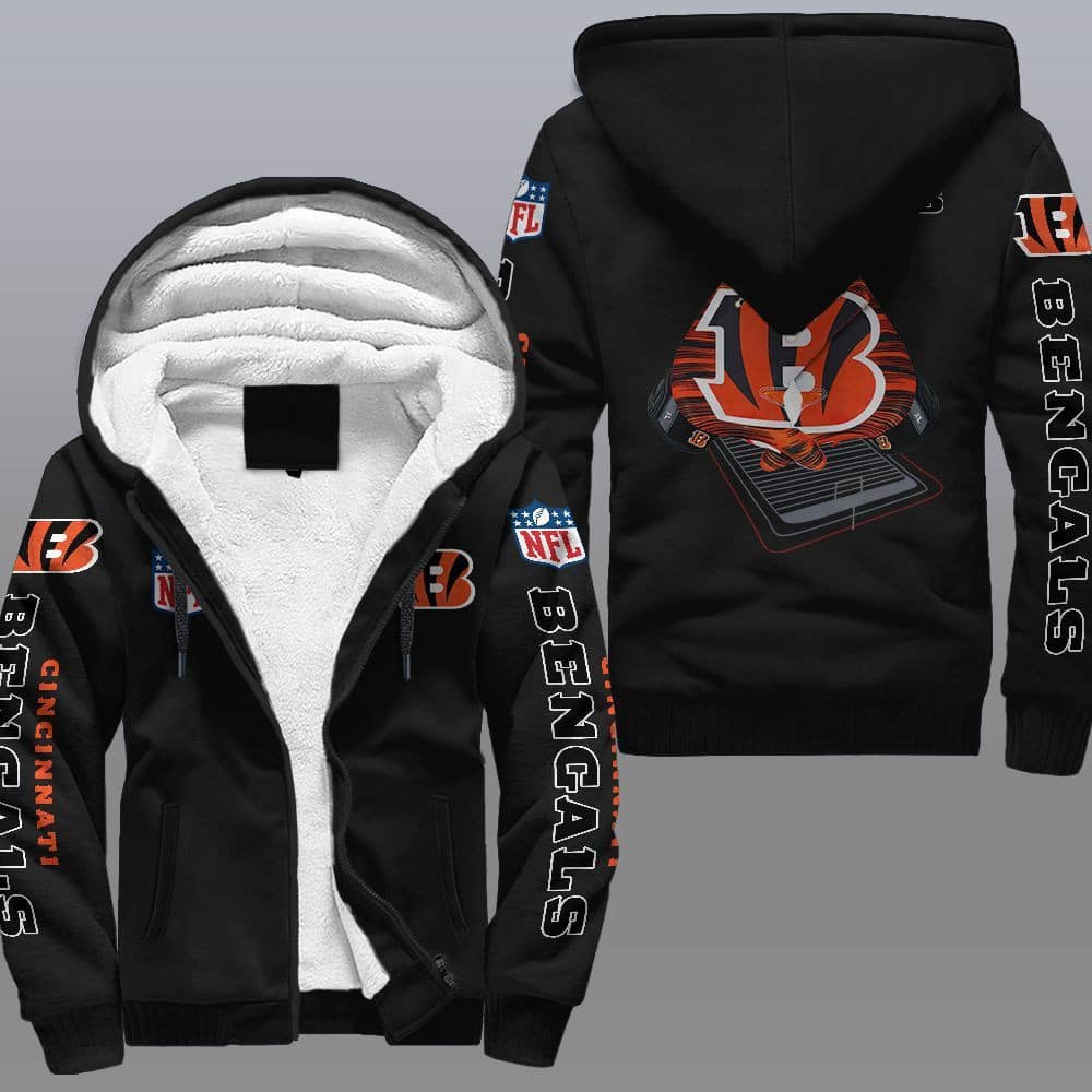 Cincinnati Bengals Fleece Jacket 1 Cincinnati Bengals Fleece Jacket