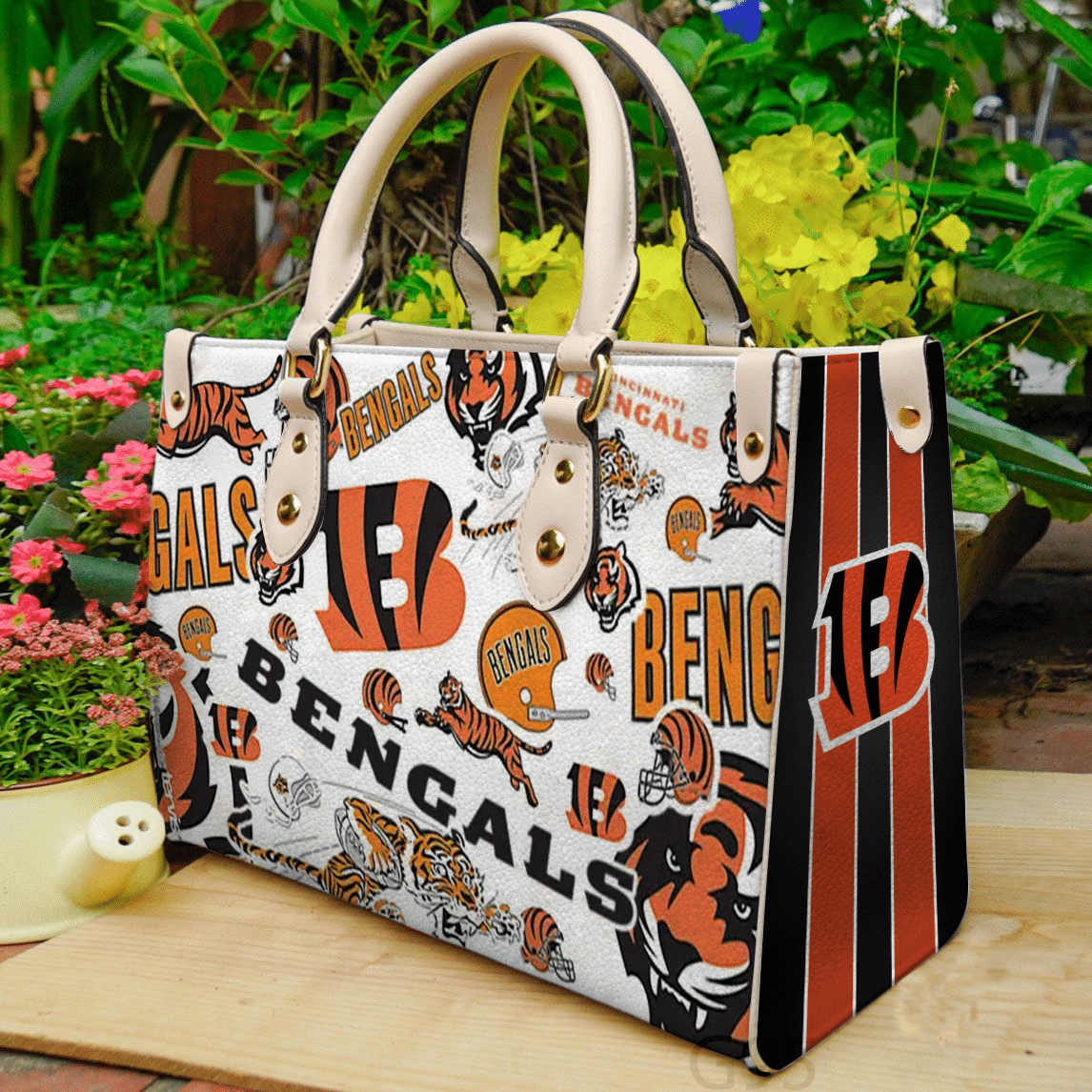 Cincinnati Bengals Love A1 Leather Handbag 1 Cincinnati Bengals Love A1 Leather Handbag