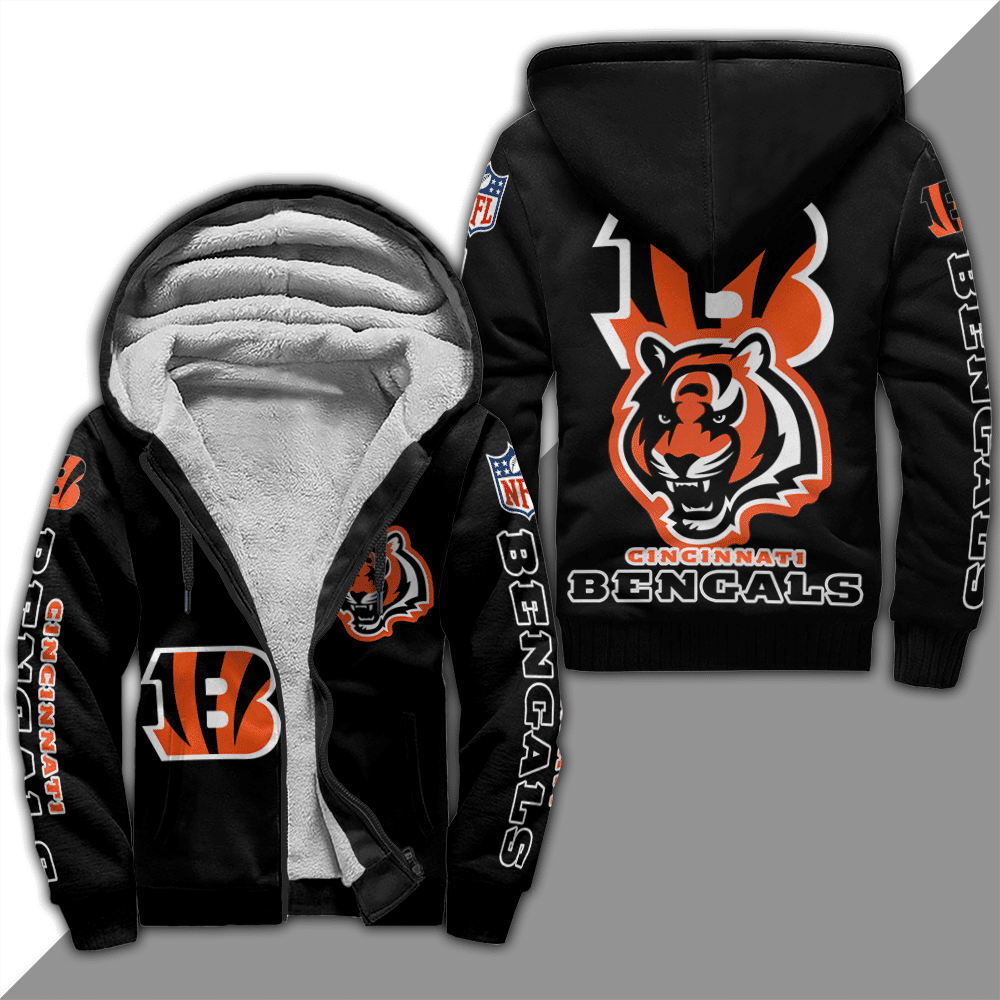Cincinnati Bengals Lover Fleece Jacket 1 Cincinnati Bengals Lover Fleece Jacket