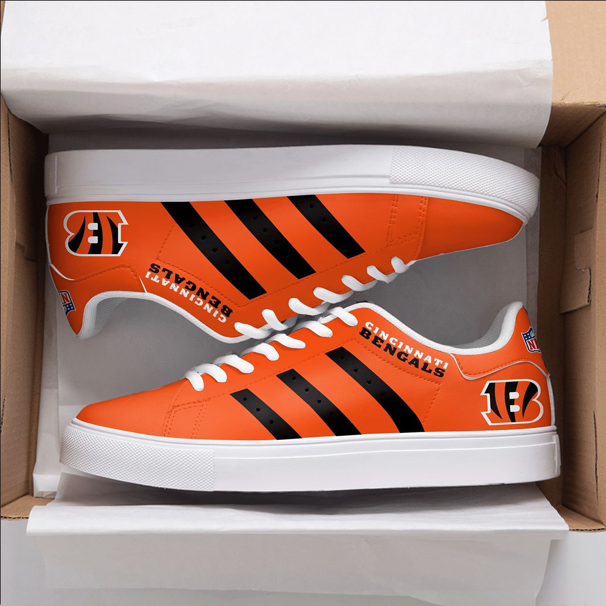 Cincinnati Bengals Stan Smith Shoes 1 Cincinnati Bengals Stan Smith Shoes