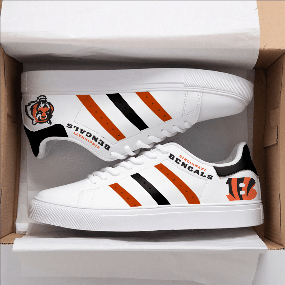 Cincinnati Bengals Stan Smith Shoes 1 Cincinnati Bengals Stan Smith Shoes