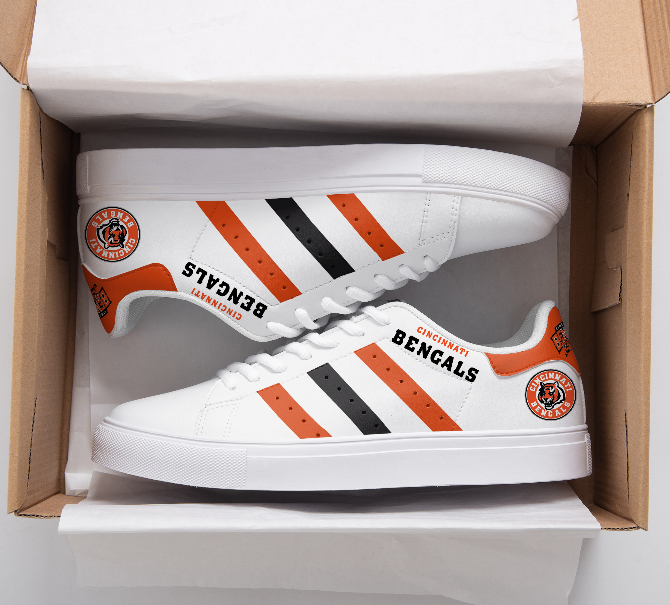Cincinnati Bengals Stan Smith Shoes 1 Cincinnati Bengals Stan Smith Shoes