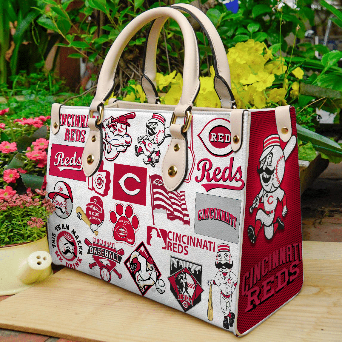 Cincinnati Reds Leather Handbag 1 Cincinnati Reds Leather Handbag