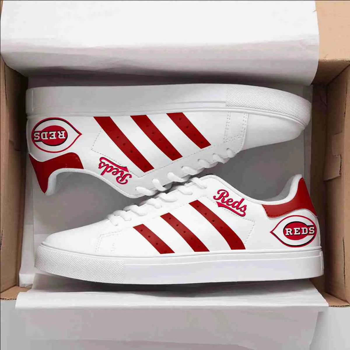 Cincinnati Reds Stan Smith Shoes 1 Cincinnati Reds Stan Smith Shoes