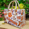 Clemson Tigers A1 Leather Handbag