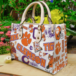 Clemson Tigers A1 Leather Handbag